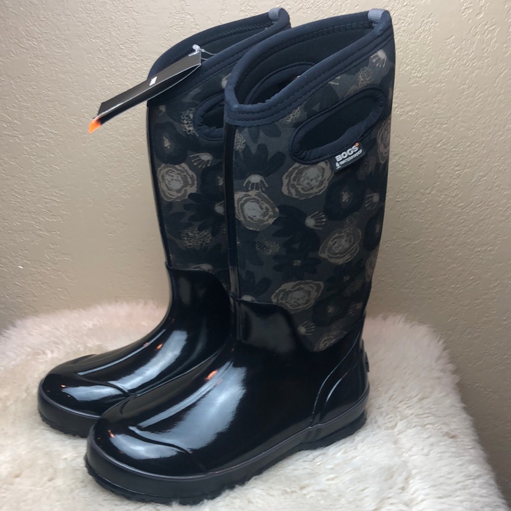 Bogs Classic Water Color Flower Insulated Winter Boots